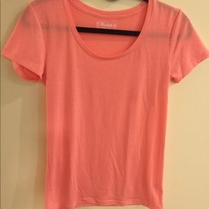 super soft tee in bright mango